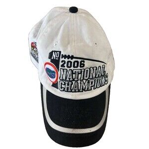 Nike 2006 BCS National Champions UF Gators Football White Cap Adjustable Vintage